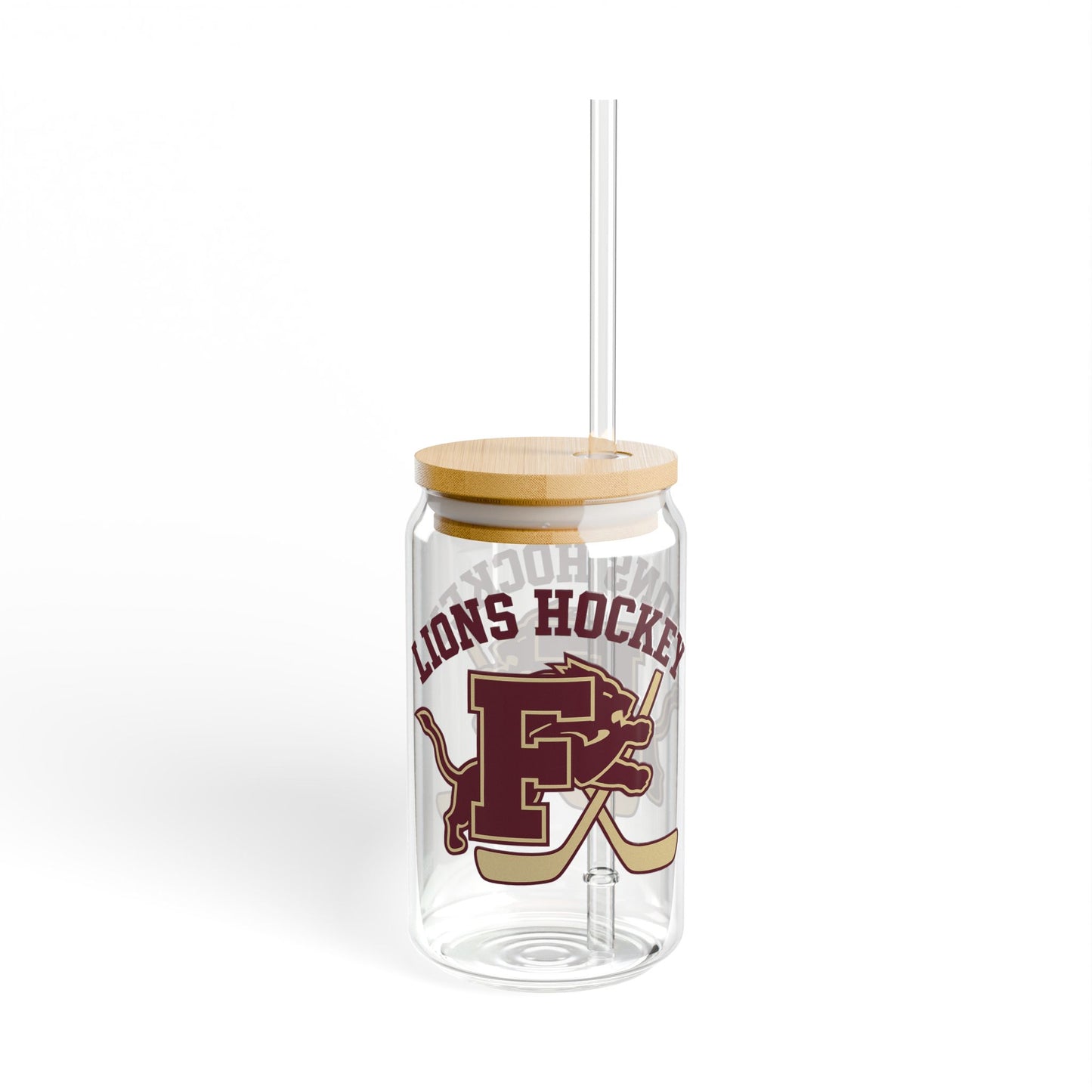 Sipper Glass - 16oz with LIONS Design