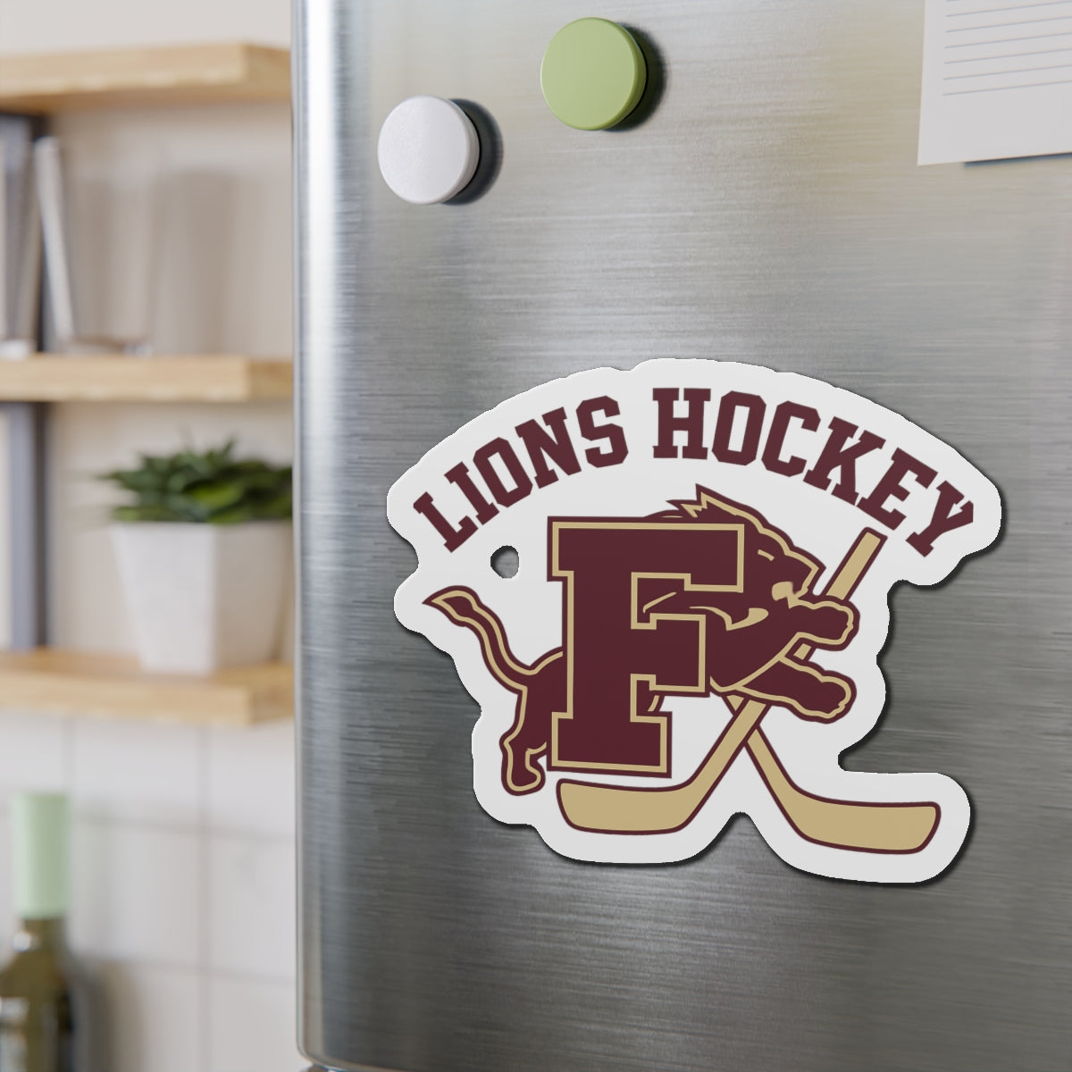LIONS 6" x 6" Magnet